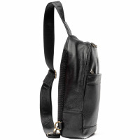 Чоловічий шкіряний рюкзак (VS024) чорний