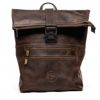 Чоловічий шкіряний рюкзак (VS056) коричневий