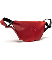 Жіноча поясна шкіряна сумка (VS107) червона