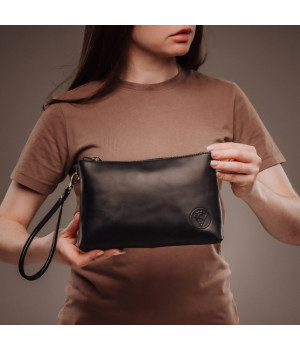 Косметичка жіноча (cbag) чорна матова