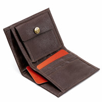 Чоловіче шкіряне портмоне із підкладкою (К1ТМ) коричневе