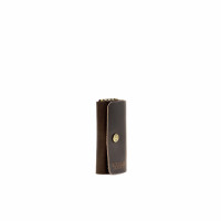 Ключниця шкіряна на карабінах (KL1) коричнева