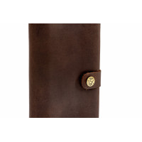 Чоловіче шкіряне портмоне на повну купюру (К8) коричневе
