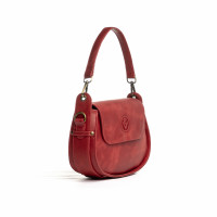Жіноча шкіряна сумка (VSL009) червона матова